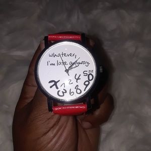 Red Statement Fashion Watch